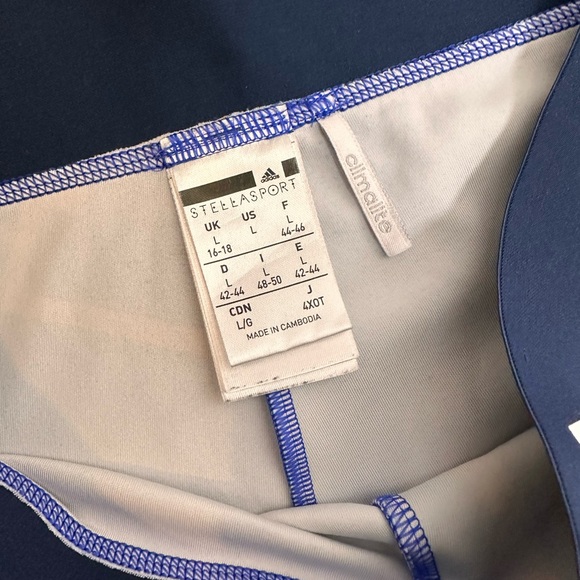 adidas x STELLASPORT Stella McCartney ClimaLite Leggings Graphic Print - Large - Picture 3 of 9